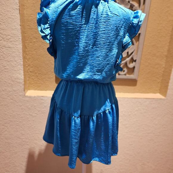 Steve Madden Dress Small Feminine Romantic Ruffle Coastal Boho Chic Party Date - Picture 4 of 12